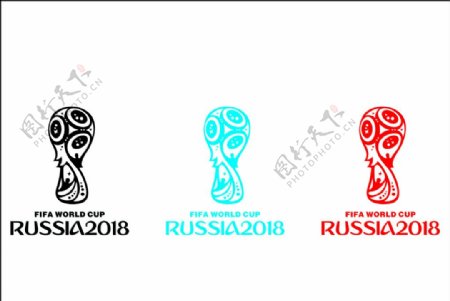 2018俄罗斯世界杯单色版