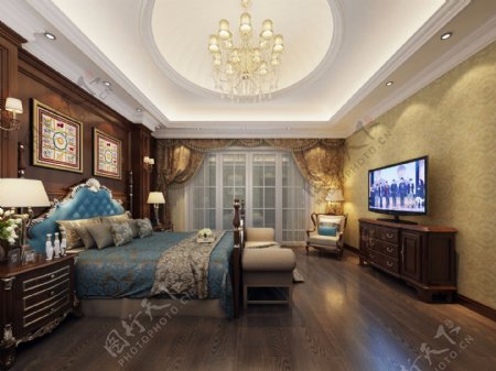 卧室欧式古典豪华装修效果图高端
