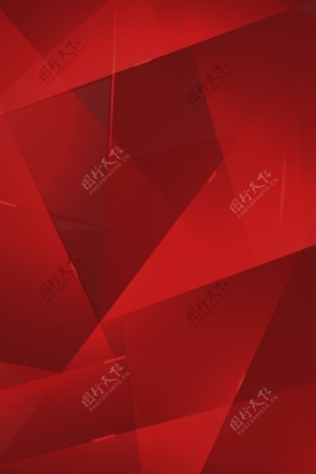 红色几何时尚背景