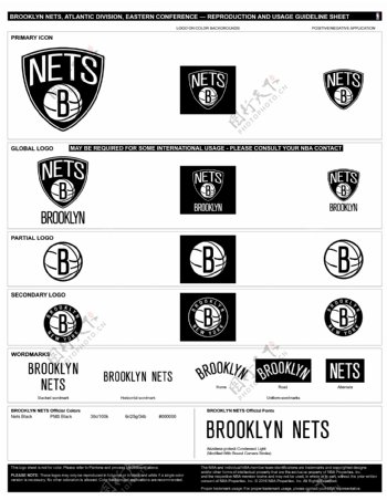 新版NBA布鲁克林篮网logo