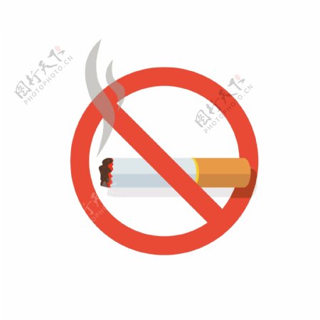温馨提示禁止吸烟简约图标