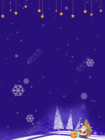 紫色圣诞节平安夜背景