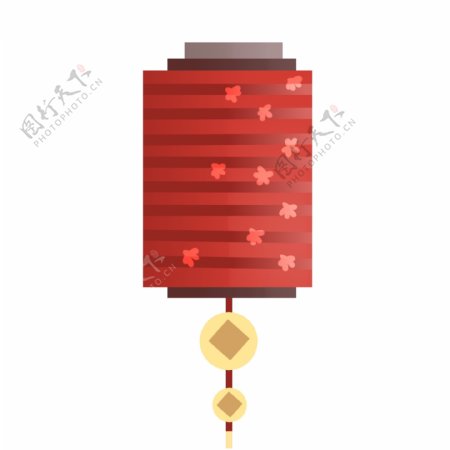 中国红色方形灯笼