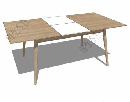 厨房桌su模型效果图
