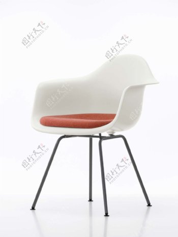 时尚现代红白色椅子模型素材