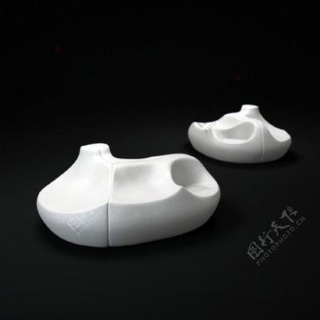 白色个性创意座椅3d模型