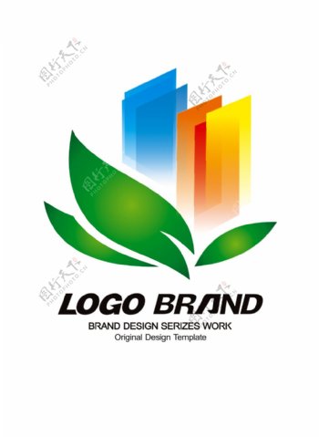 绿色创意创城企业logo公司标志设计