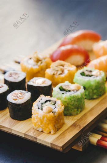 寿司美食展示
