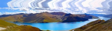 西藏羊卓雍措圣湖