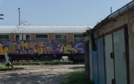 废弃火车