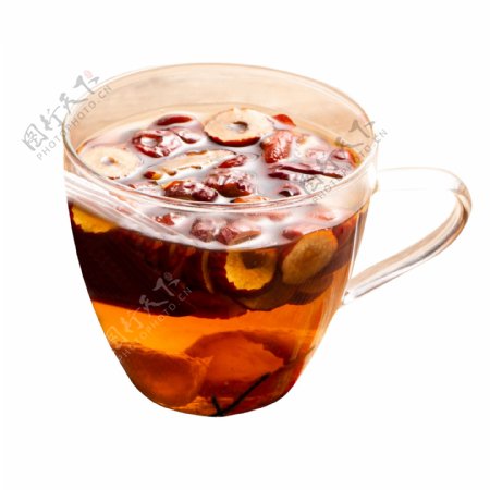 一杯美味的红枣茶