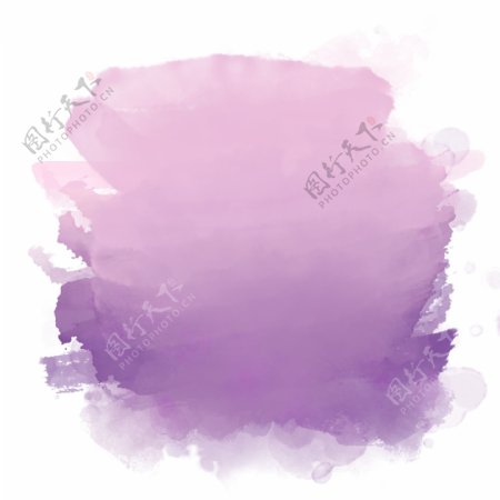 紫色水彩喷溅墨迹