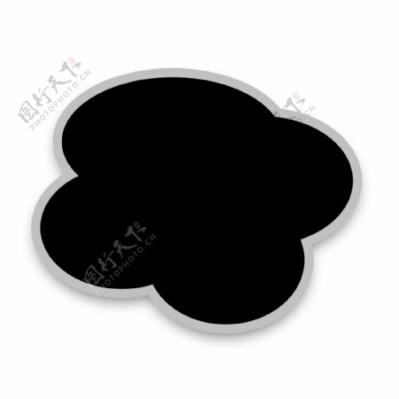 创意花朵形状黑板