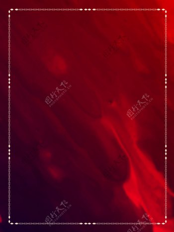 流体抽象相框火红色背景