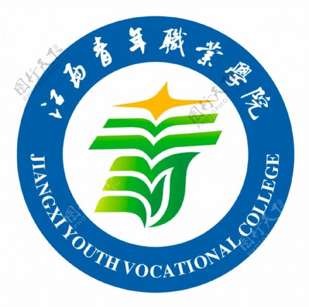江西青年职业学院校徽logo