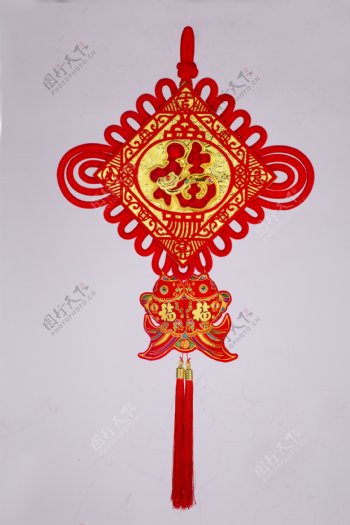 中国结金福字装饰挂件12
