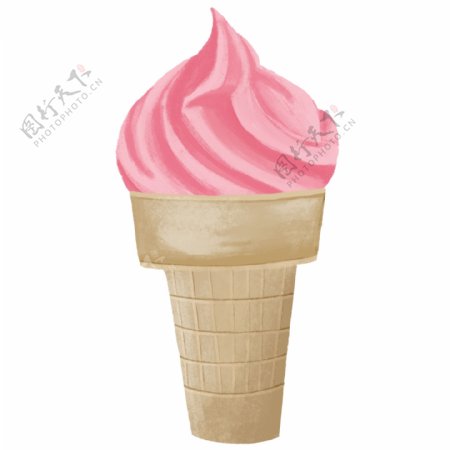粉色的冰淇淋