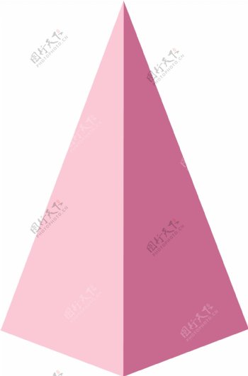 粉色小山三角形