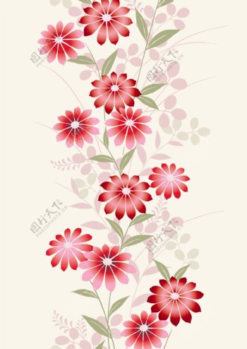 手绘花卉植物图案设计元素