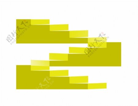 黄色旋转楼梯插图