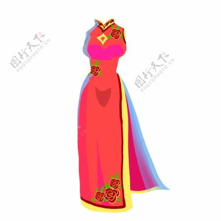 中式婚纱装饰