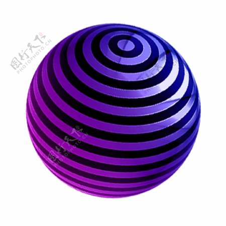 紫色圆弧电商圆球元素