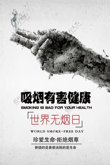 世界无烟日展板