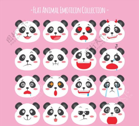 可爱熊猫表情头像