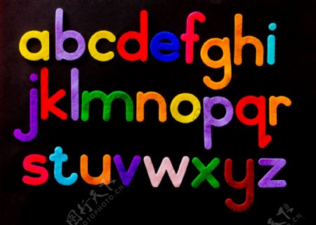 彩色字母