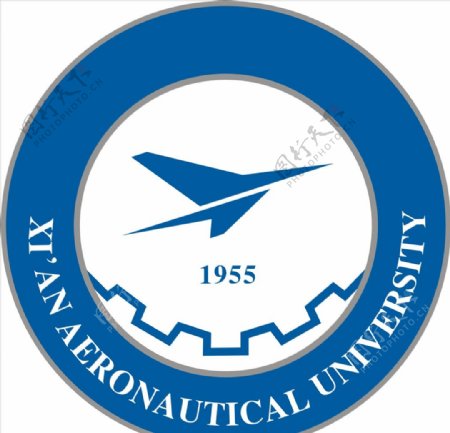 西安航空学校logo标志