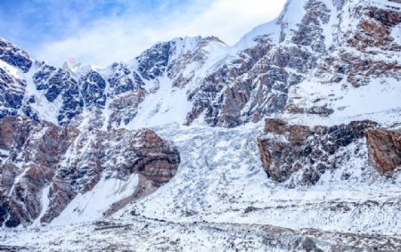 天一航空新疆托木尔峰冰川雪山