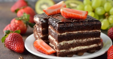 蛋糕美食食物草莓背景