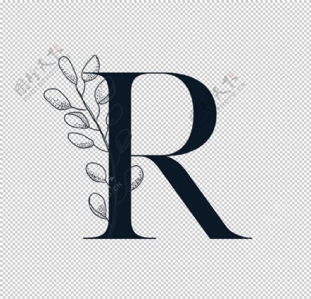 创意R英文字母