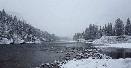 冬日的河