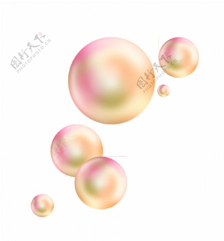 彩色透明肥皂泡气泡水泡珍珠泡泡