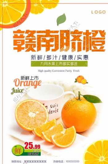 赣南脐橙宣传海报