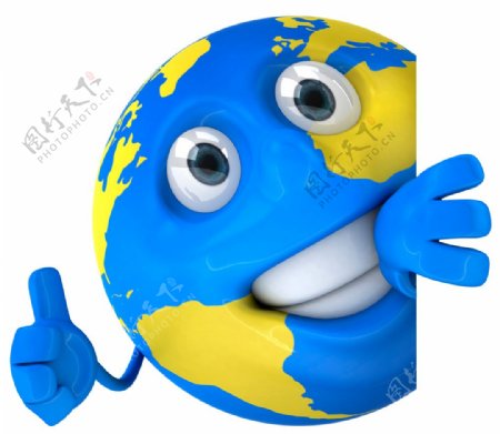 3D地球小人