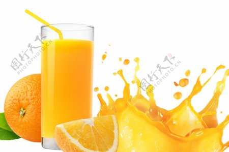 果汁橙汁饮料饮品奶茶店
