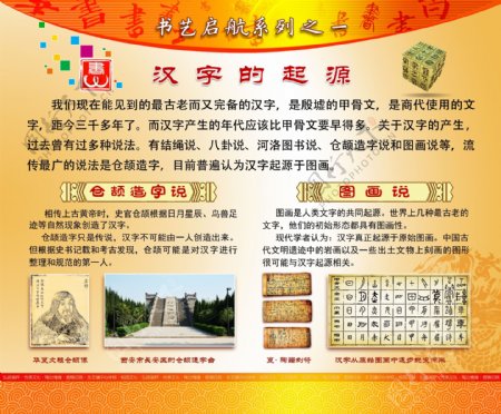 书法艺术汉字的起源
