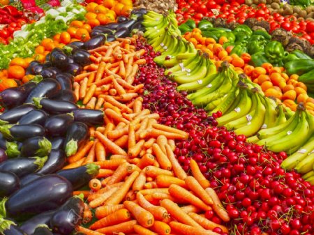 水果蔬菜摊菜市场