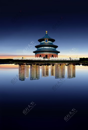 中国古建筑背景