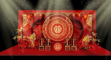 中国红婚礼