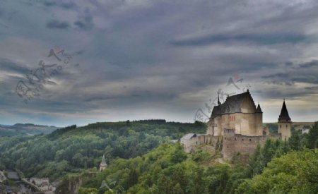卢森堡城堡古堡建筑