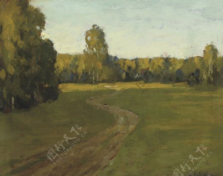 列维坦风景油画
