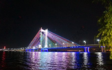 潮州大桥灯光夜景