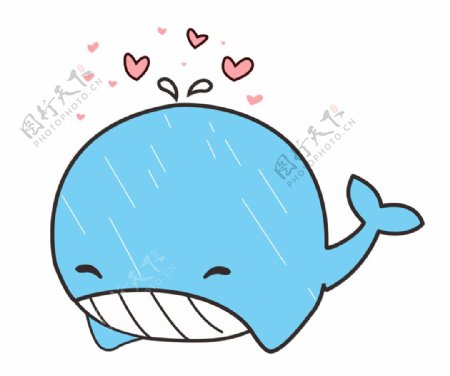 可爱萌鲸鱼