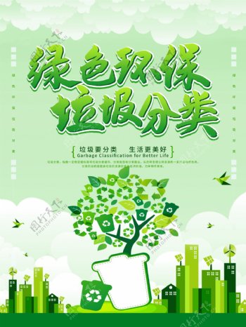 绿色环保社会公益宣传海报素材