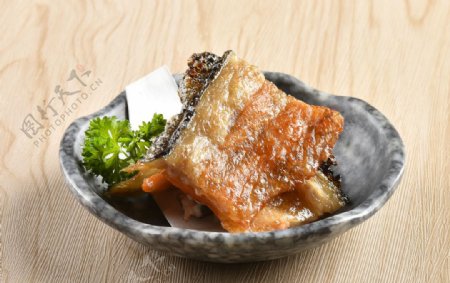 日式鳗鱼美食食材背景海报素材图片