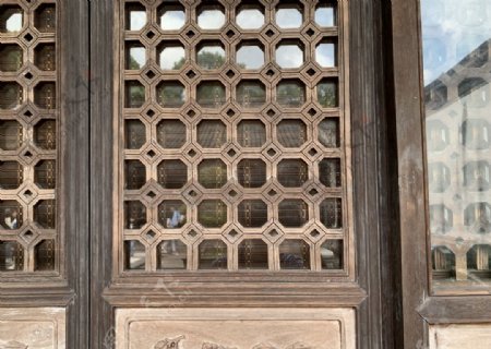 天一阁中式建筑门窗图片