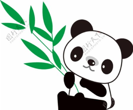 熊猫竹子图片